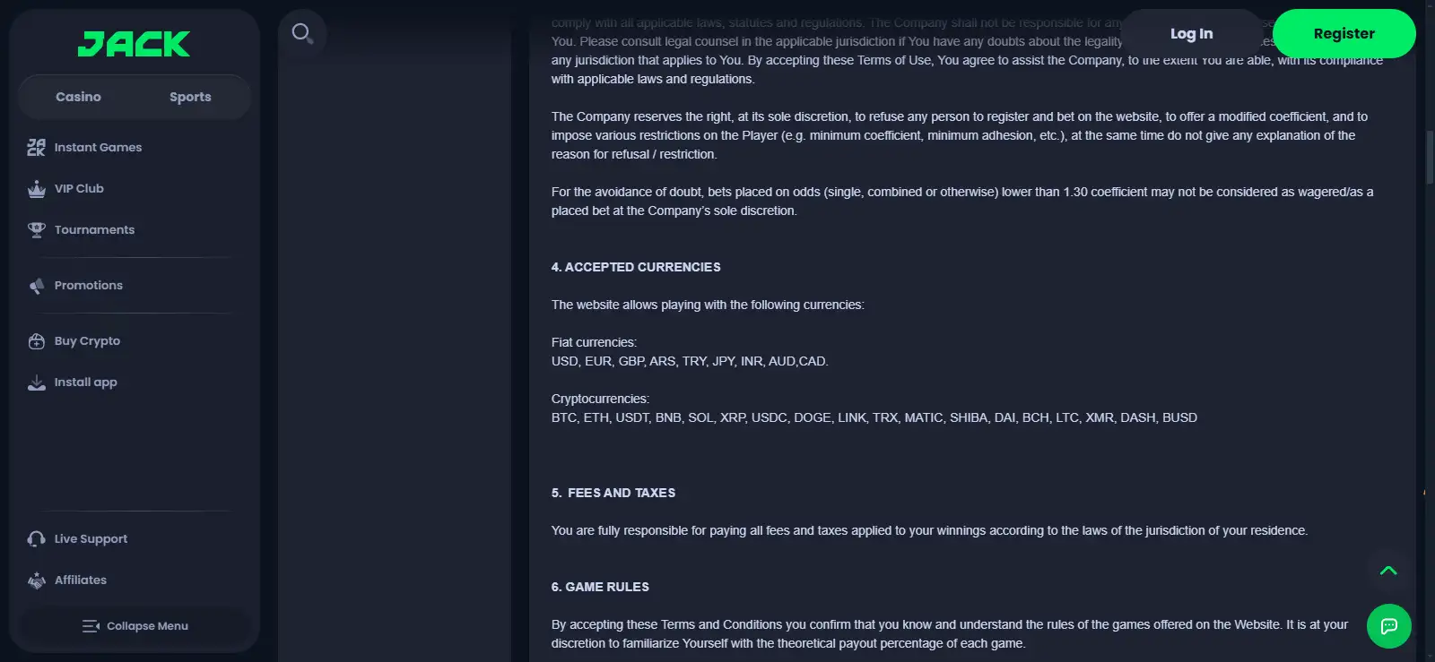 Jack Crypto Casino UK: Coins, Deposits and Withdrawals